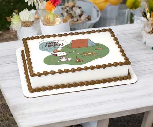 Peanuts® Snoopy® Happy Campers PhotoCake® Edible Image®