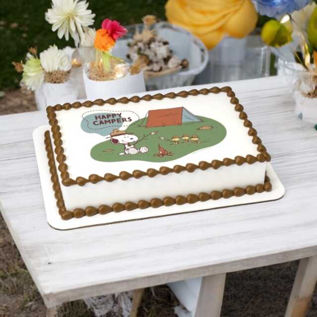 Peanuts® Snoopy® Happy Campers PhotoCake® Edible Image®