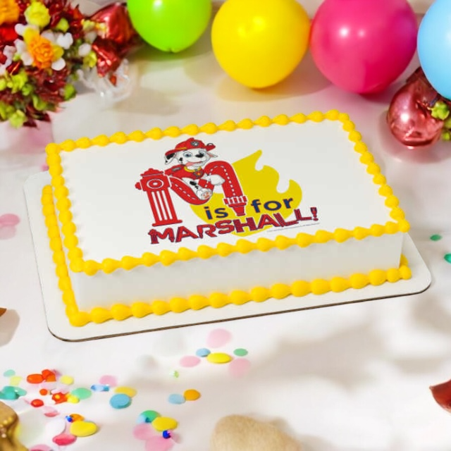 PAW Patrol M is for Marshall PhotoCake® Image Cake