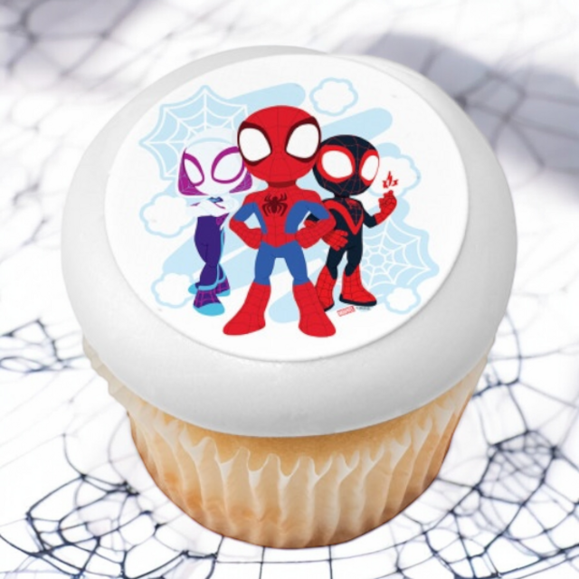 MARVEL Spidey and His Amazing Friends PhotoCake® Edible Image® Cupcakes (12 Cupcakes)