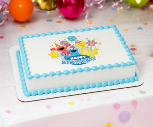 Sesame Street® Happy Birthday PhotoCake® Edible Image® Cake