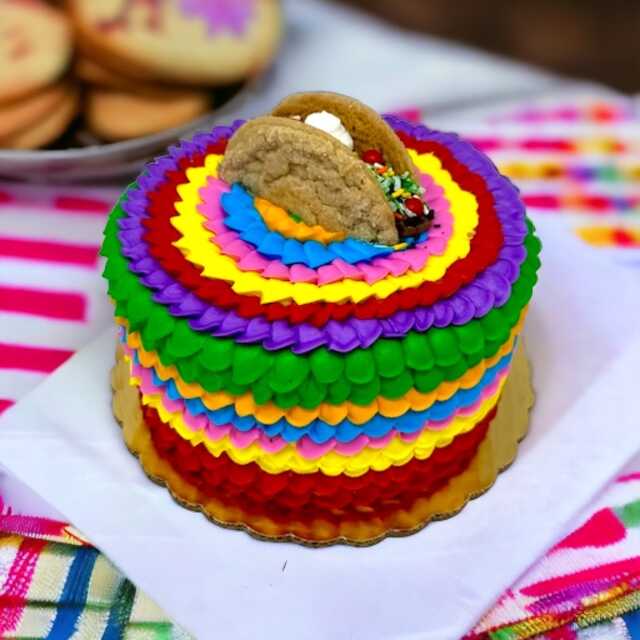 Fiesta "Taco Cookie" Cake