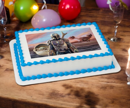 Disney - Star Wars™ The Mandalorian & The Bounty PhotoCake® Edible Image® Cake