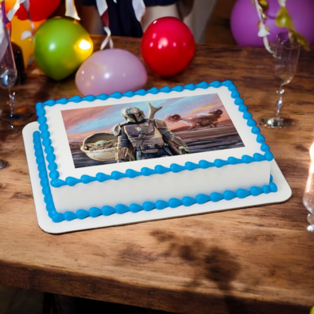 Disney - Star Wars™ The Mandalorian & The Bounty PhotoCake® Edible Image® Cake