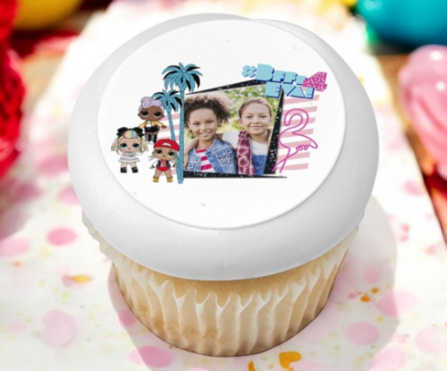 L.O.L. SURPRISE!™ #BFF's 4 Eva! PhotoCake® Edible Image® Cupcake Frame (12 Cupcakes) 