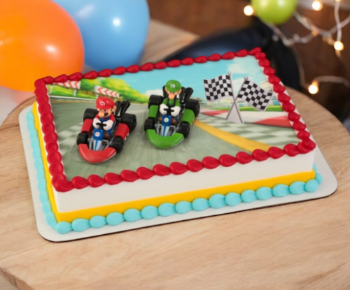 Super Mario™ Mario Kart™ PhotoCake® DecoSet® Background with Kit