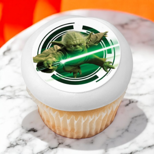 Disney - Star Wars YODA - Edible Image® Cupcakes (12 Cupcakes)