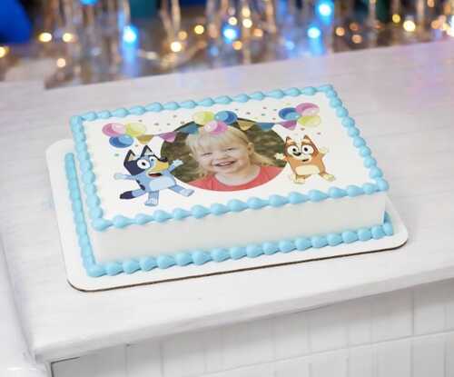 Bluey Party Fun PhotoCake® Edible Image® Frame