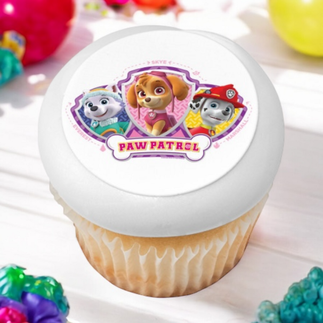 PAW Patrol Skye, Everest, & Marshall PhotoCake® Edible Image® Cupcakes (12 Cupcakes) 