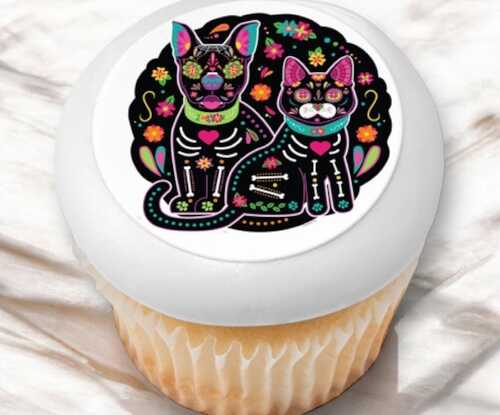 Día de los Muertos Pet PhotoCake® Edible Image® Cupcakes (12 Cupcakes)