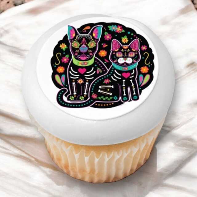 Día de los Muertos Pet PhotoCake® Edible Image® Cupcakes (12 Cupcakes)