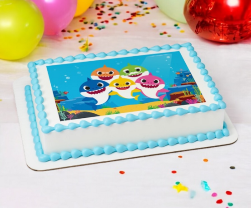 Baby Shark Jawsome! PhotoCake® Edible Image® Cake