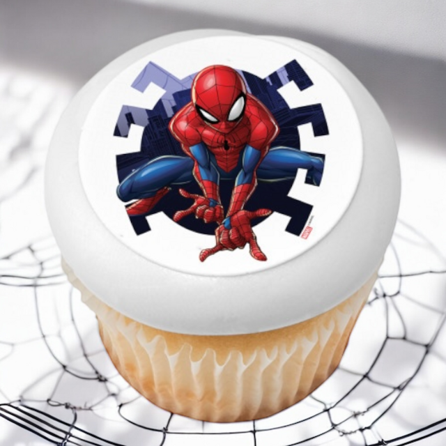 Marvel's Spider-Man™ Web PhotoCake® Edible Image® (12 Cupcakes)