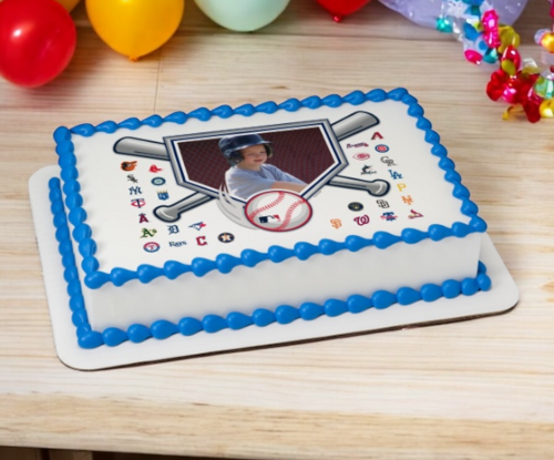 MLB® Baseball Diamond PhotoCake® Edible Image® Frame