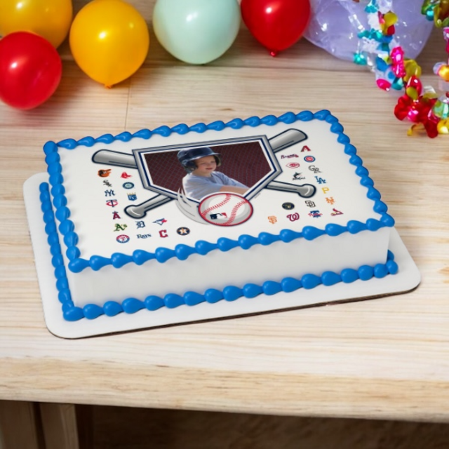 MLB® Baseball Diamond PhotoCake® Edible Image® Frame