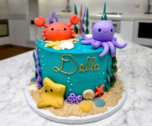 Under the Sea Triple Layer Cake