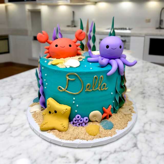 Under the Sea Triple Layer Cake