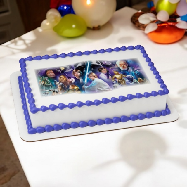 Star Wars™ A Galaxy Far, Far Away PhotoCake® Edible Image® Cake