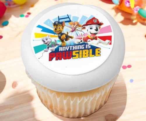 PAW Patrol Anything Is Pawsible PhotoCake® Edible Image® Cupcakes (12 Cupcakes)