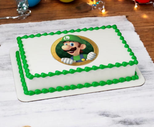 Super Mario™ Luigi Okie Dokie PhotoCake® Edible Image®