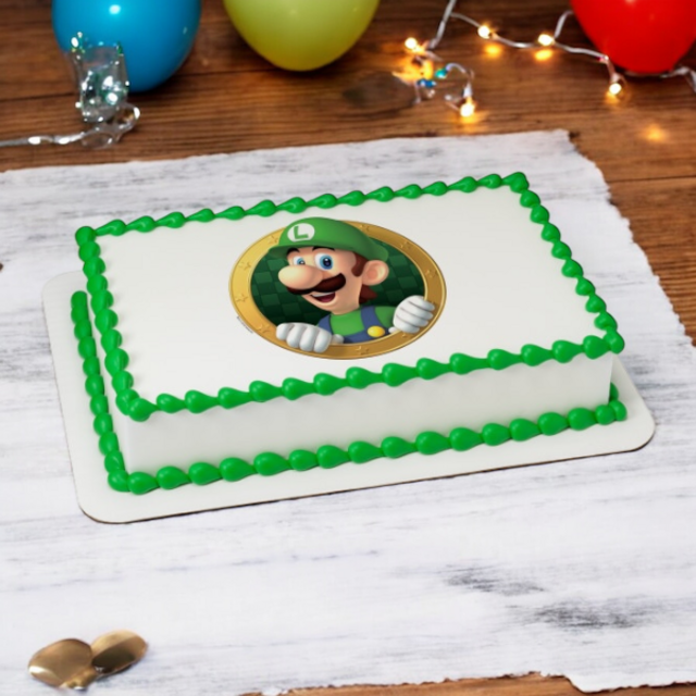 Super Mario™ Luigi Okie Dokie PhotoCake® Edible Image®