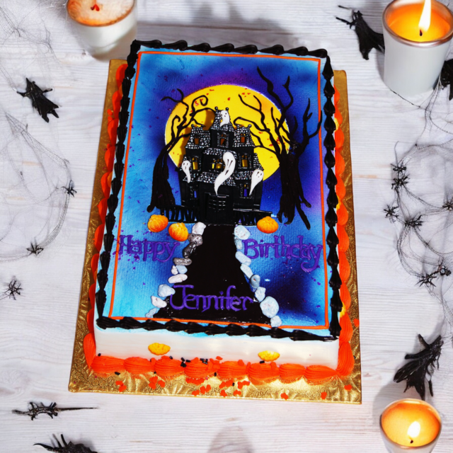 Haunted House Cake