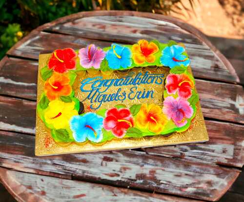 Hawaiian Luau Cupcake Cake