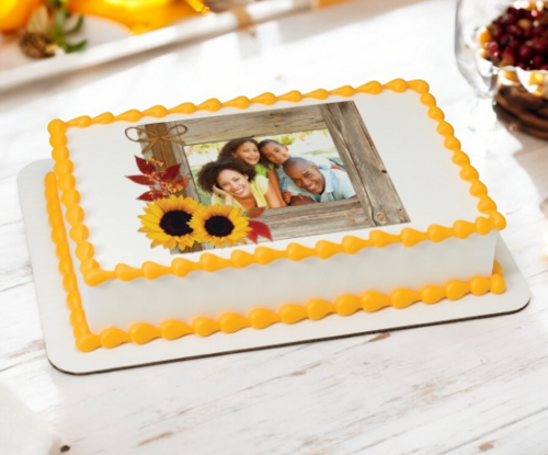 Rustic Fall PhotoCake® Edible Image® Frame Cake