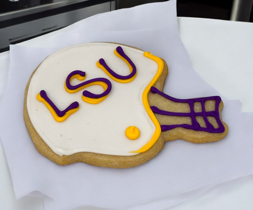 Logo Decorated Helmet Cutout Cookies (12)