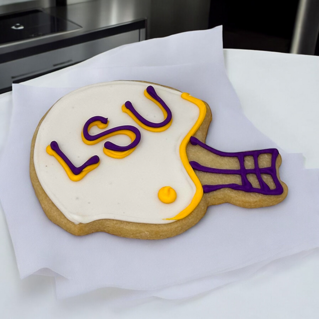 Logo Decorated Helmet Cutout Cookies (12)