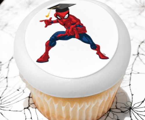 Marvel's Spider-Man™ Graduation PhotoCake® Edible Image® Cupcakes (12 Cupcakes)