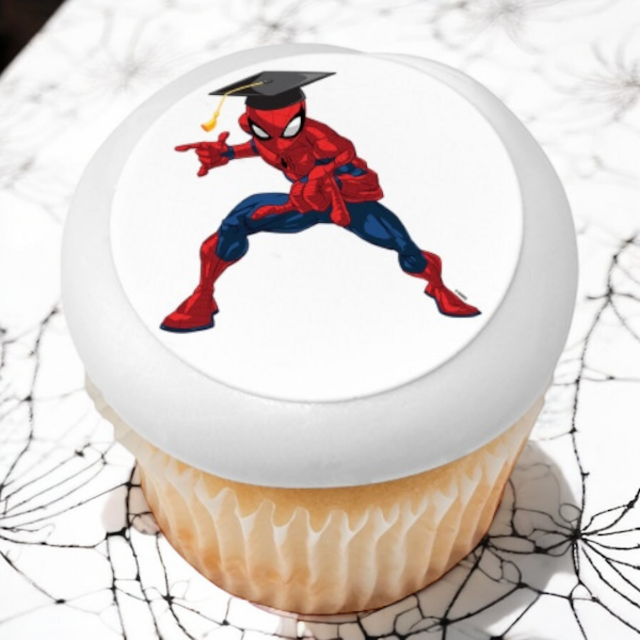 Marvel's Spider-Man™ Graduation PhotoCake® Edible Image® Cupcakes (12 Cupcakes)