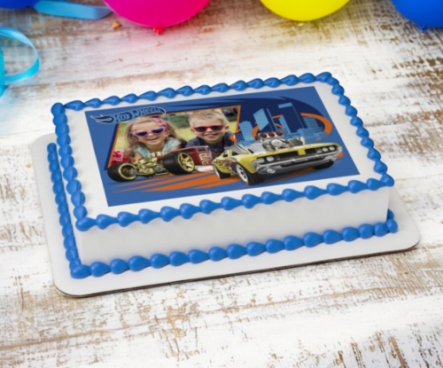 Hot Wheels™ Take the Road PhotoCake® Edible Image® Frame