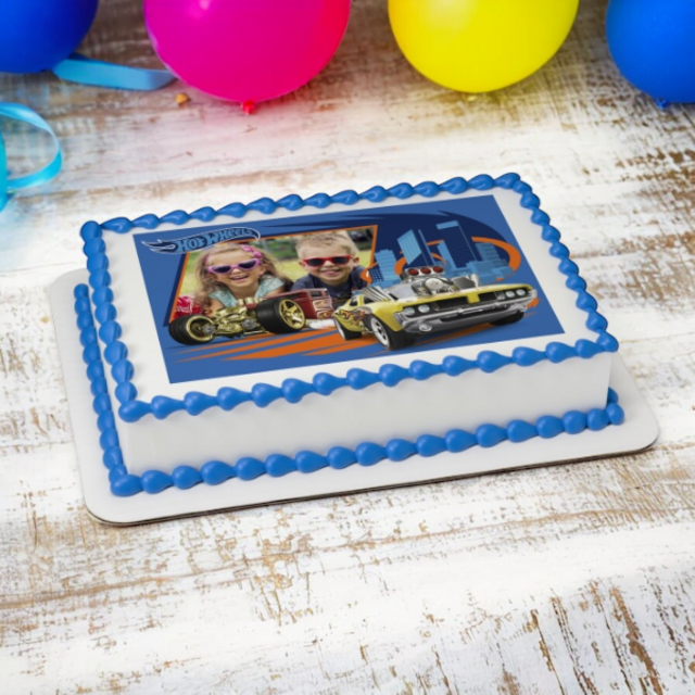 Hot Wheels™ Take the Road PhotoCake® Edible Image® Frame