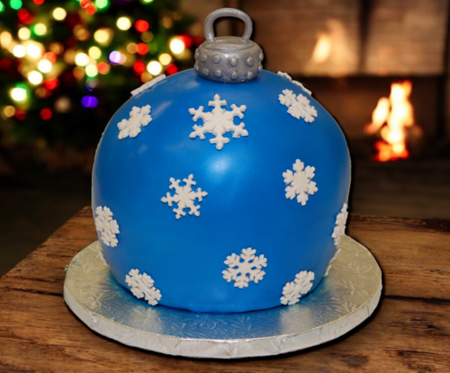 Sculpted Fondant Christmas Ornament