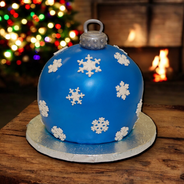 Sculpted Fondant Christmas Ornament