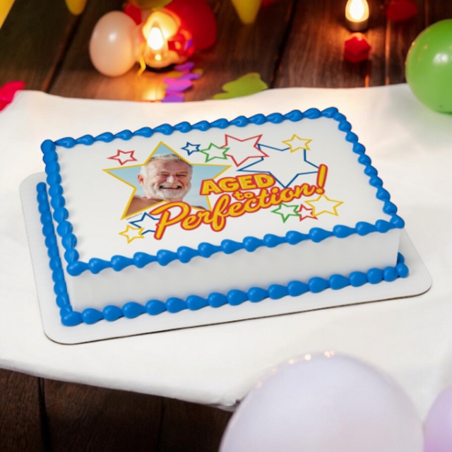 Aged To Perfection PhotoCake® Edible Image® Frame Cake