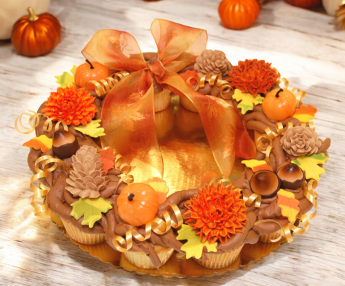 Fall Cupcake Wreath (Dozen)