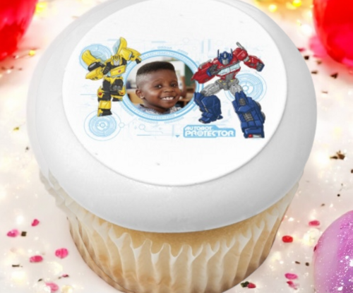 Transformers™ Defend Until the End PhotoCake® Edible Image® Cupcake Frame (12 Cupcakes)