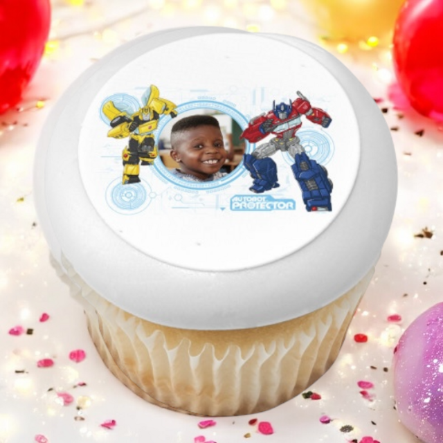 Transformers™ Defend Until the End PhotoCake® Edible Image® Cupcake Frame (12 Cupcakes)