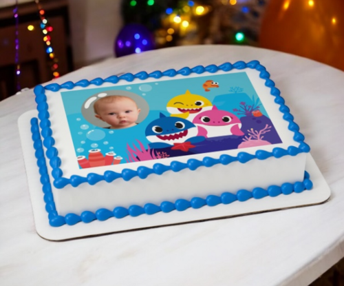 Baby Shark Sharktastic! PhotoCake® Edible Image® Frame