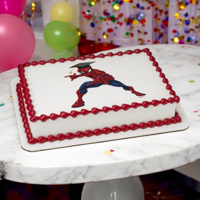 Marvel's Spider-Man™ Graduation PhotoCake® Edible Image® Cake