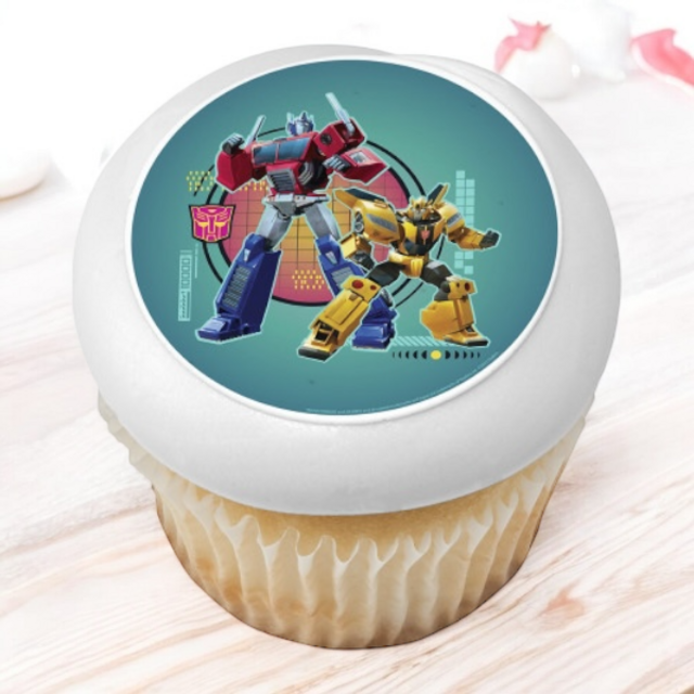 Transformers™ We Unite PhotoCake® Edible Image® Cupcakes (12 Cupcakes)