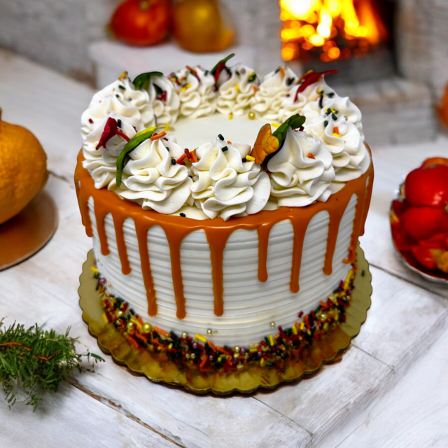 Falling Leaves Cake