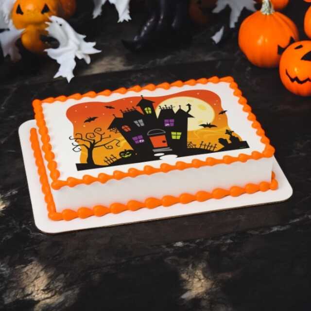 Spooky Haunted House PhotoCake® Edible Image®