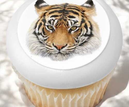 Tiger PhotoCake® Edible Image® Cupcakes (12 Cupcakes)