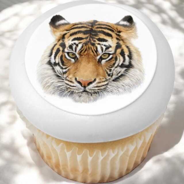 Tiger PhotoCake® Edible Image® Cupcakes (12 Cupcakes)