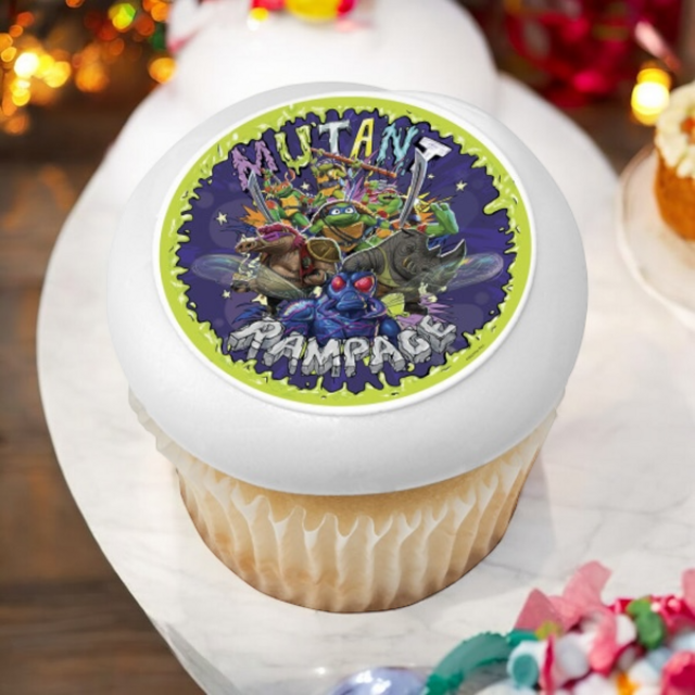 TMNT Mutant Mayhem This is Epic! PhotoCake® Edible Image® Cupcakes (12 Cupcakes) 