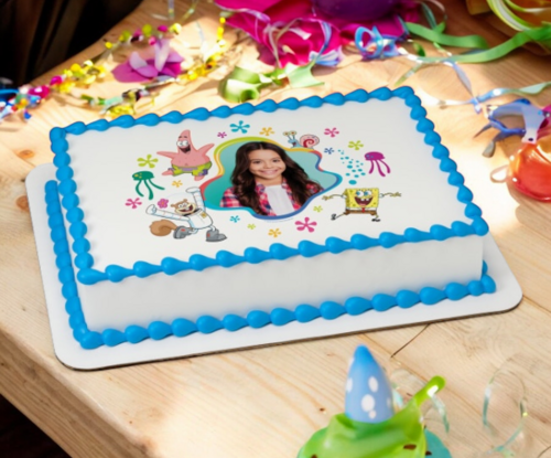 SpongeBob SquarePants™ Life's Sweet PhotoCake® Edible Image® Frame Cake