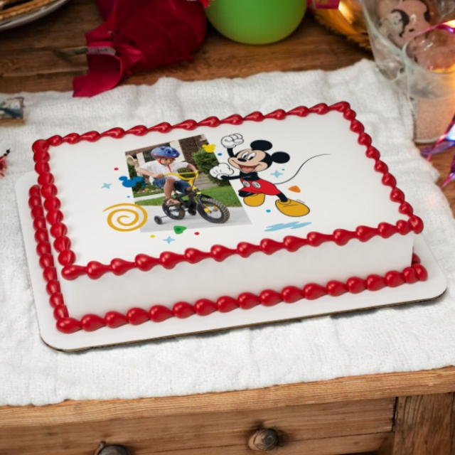 Disney Mickey Mouse Funhouse Fun on Repeat PhotoCake® Edible Image® Frame